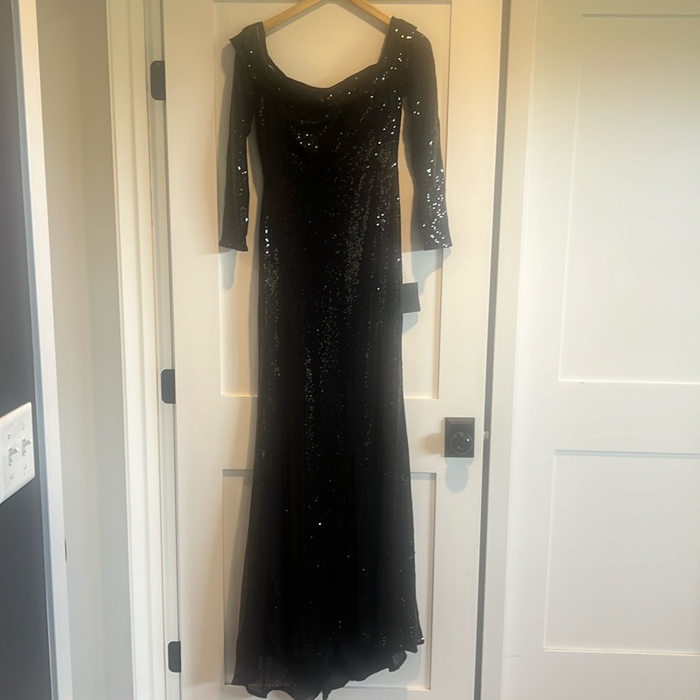 Black sequin dress